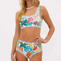 Sexy Floral Backless Bikini - DippedShop Wholesale - #4707