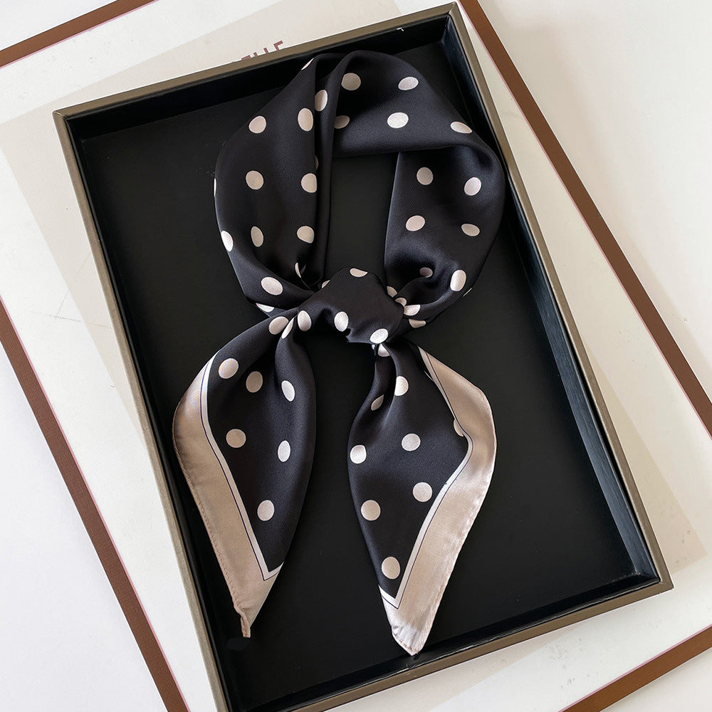 Color Block Polka Dot Scarf - DippedShop Wholesale - #8067