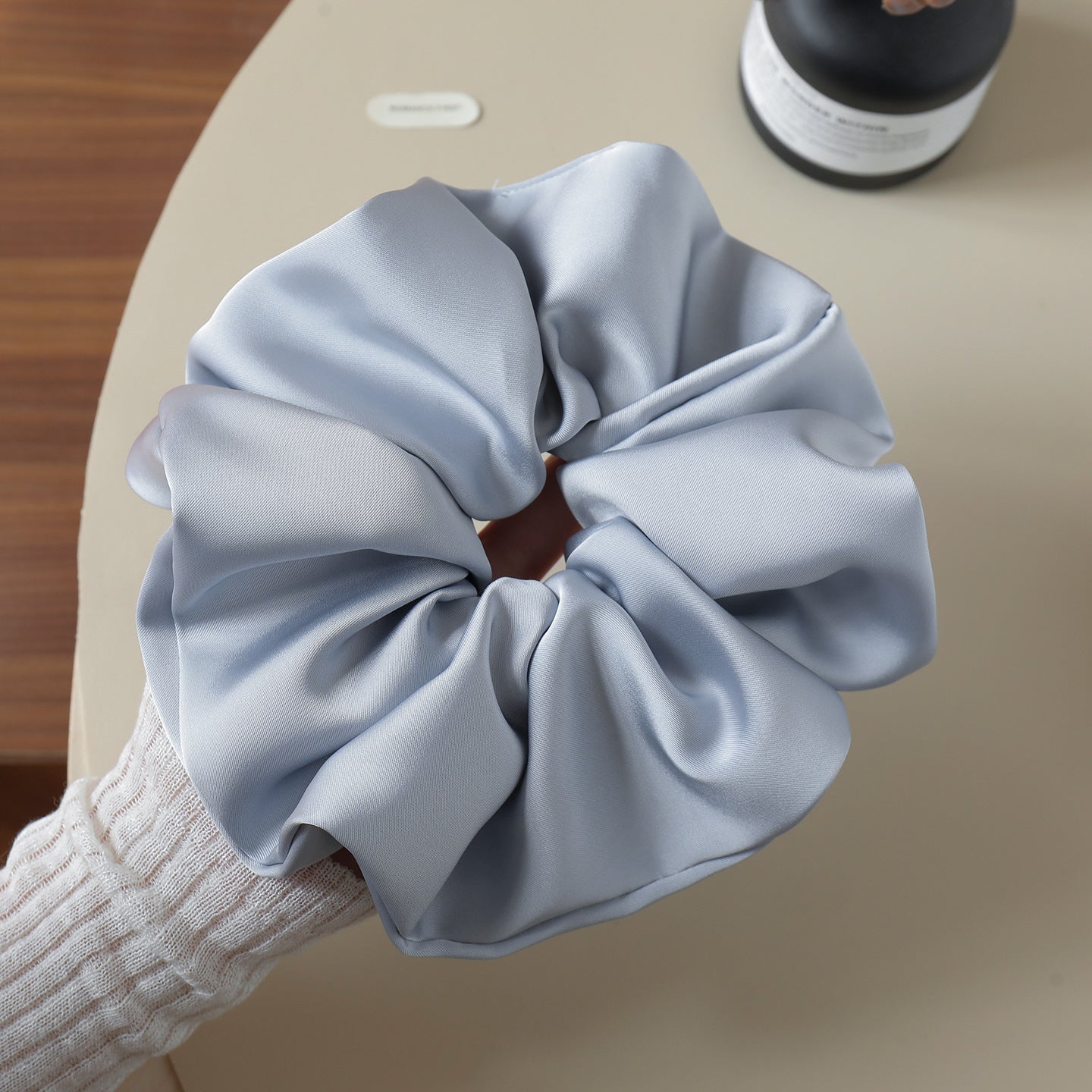 Solid Color Satin Hair Scrunchie MK2BLW6W6HSR31