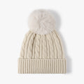 Cable Knit Pompom Beanie - DippedShop Wholesale - #4835