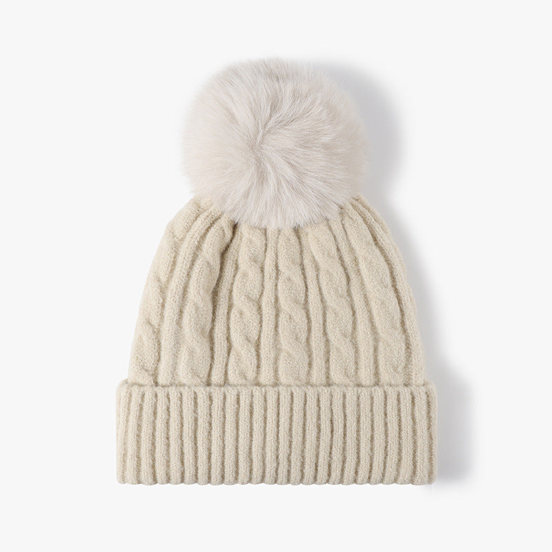 Cable Knit Pompom Beanie - DippedShop Wholesale - #4835