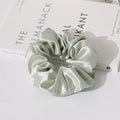 Simple Solid Color Silk Hair Scrunchies 6W6HSR330