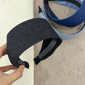 Wide Denim Headband - DippedShop Wholesale - #8963