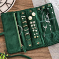 Soft Velet Solid Color Large Capacity Jewelry Case 6W13HSJ102