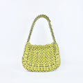 Stylish Solid Color Hand Woven Glitter Sequin Handbag 8CW6BBG514T