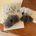 Floral Print Mesh Vertical Banana Hair Clip 6W6HCP1655