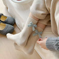 Elegant Bow Knot Warm Wool Blend Slouch Socks 6W8FSO541
