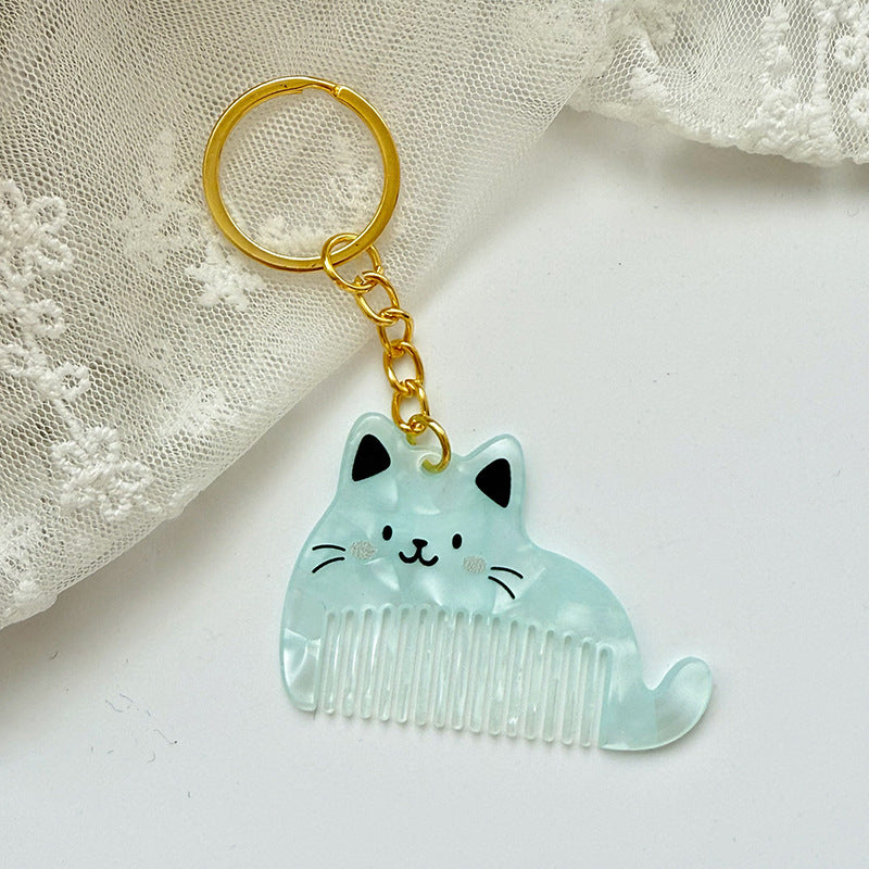 Cute Kitten Shape Mini Acetate Hair Combs MK2BLM6C5CB72