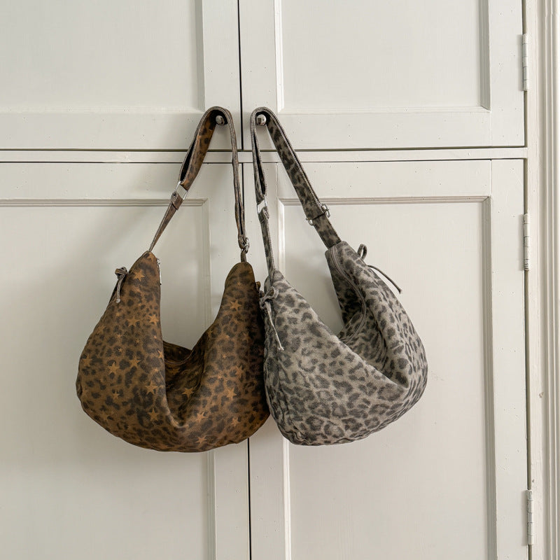 Stylish Leopard Print Large Capacity Hobo Bag 6W10BBG1867