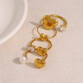 Cute Gold Plated Heart Open Ad - DippedShop Wholesale - #1603