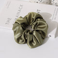 Simple Solid Color Silk Hair Scrunchies 6W6HSR330