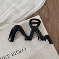 Simple Wave Metal Geometric Large Hair Claw MK2MBEP6W6HCP364