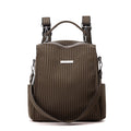Minimalist Striped Large Capacity Backpack 6S10BBG1456