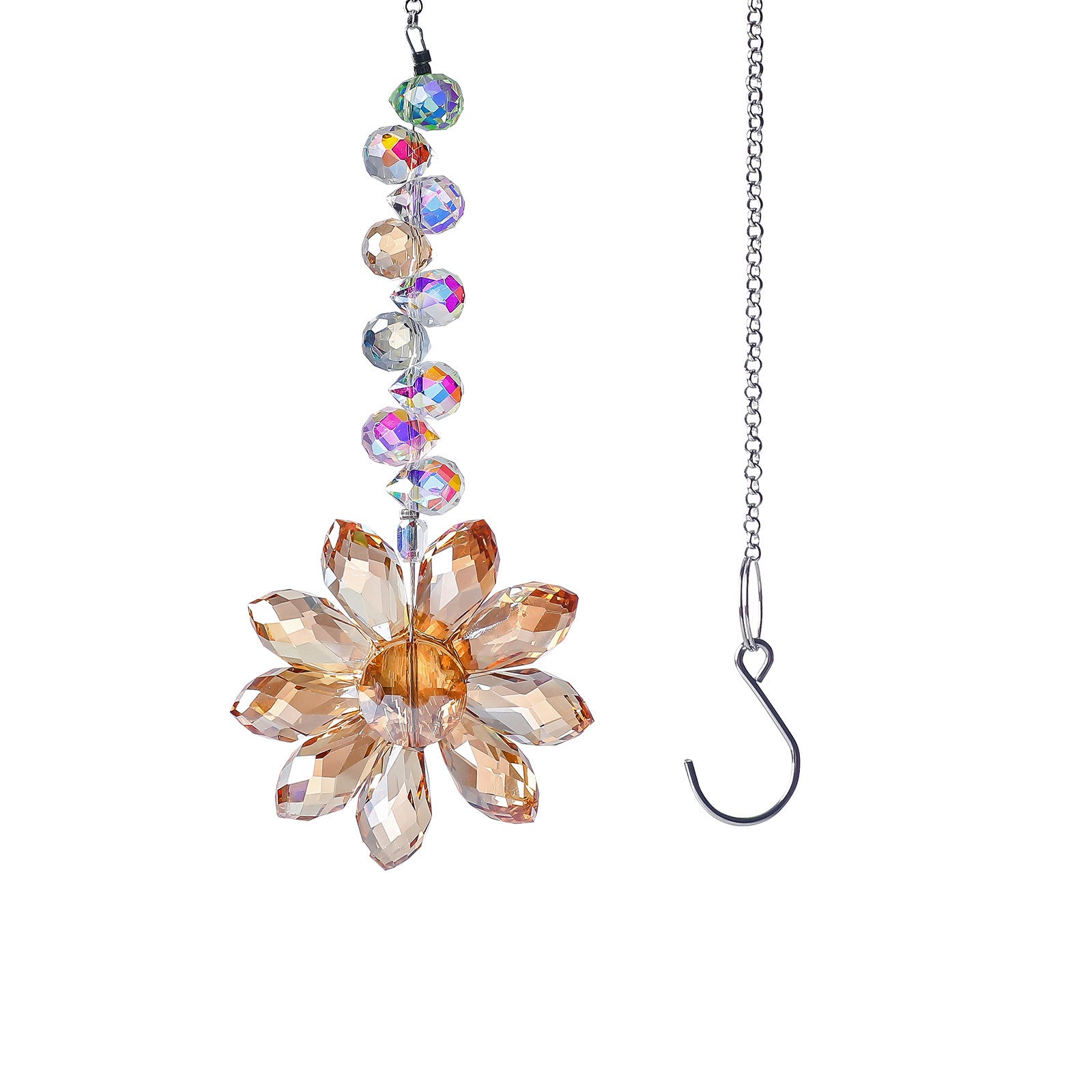 Crystal Floral Pendant Wind Chimes Suncatchers MK2CZAS6H7HLS56