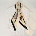 Chic Floral Print Soft Silk Scarf 6W6NSI257