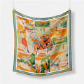 Abstract Silk Square Scarf - DippedShop Wholesale - #0515