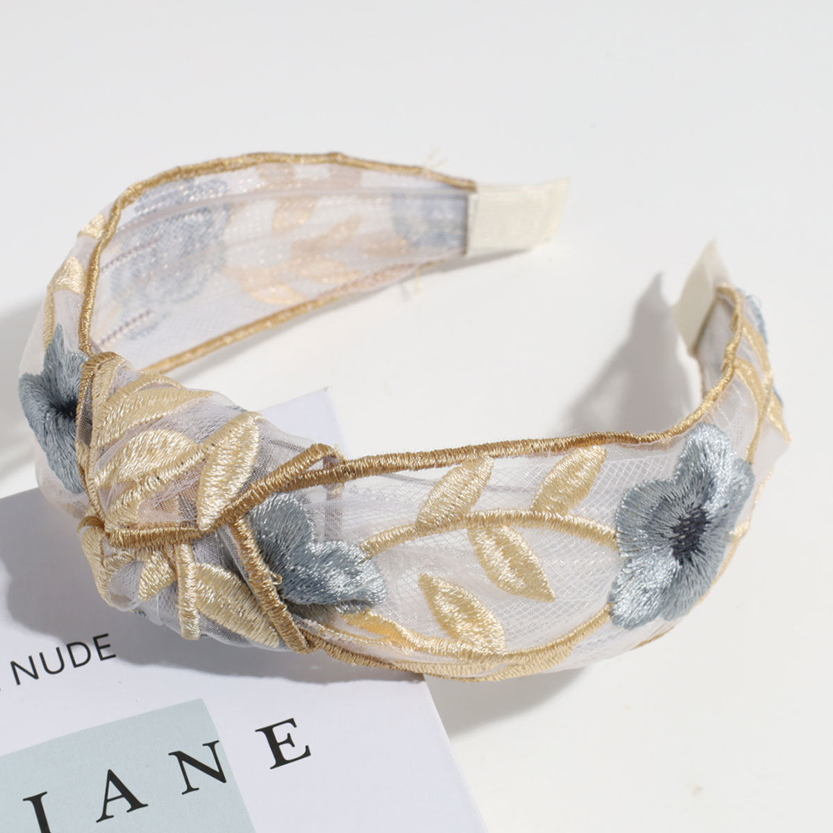 Sweet Floral Embroidery Non Slip Headband MK2PIM6W6HBD79