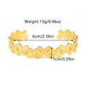 Trendy Textured Flower Stackab - DippedShop Wholesale - #5075