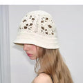 Vintage Crochet Floral Bucket Hat - DippedShop Wholesale - #0355