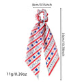 Trendy USA Flag Color Block Stretchy Hair Tie 8BK6HSR16T