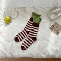 Trendy Striped Color Contrast Scrunch Socks 6W8FSO704