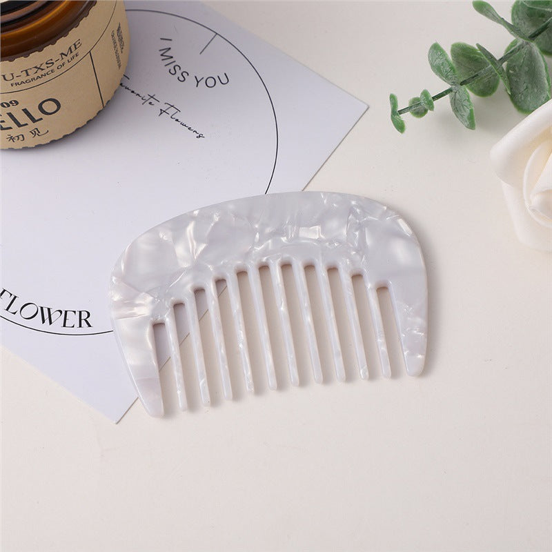 Mini Color Block Square Acetate Portable Combs MK2PPM6CT5CB49