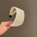 Minimalist Hand Woven Hollow Wide Headband MK2SPM6W6HBD25
