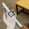 Minimalist Solid Color PU Leather Watch Band 6W6JWA132