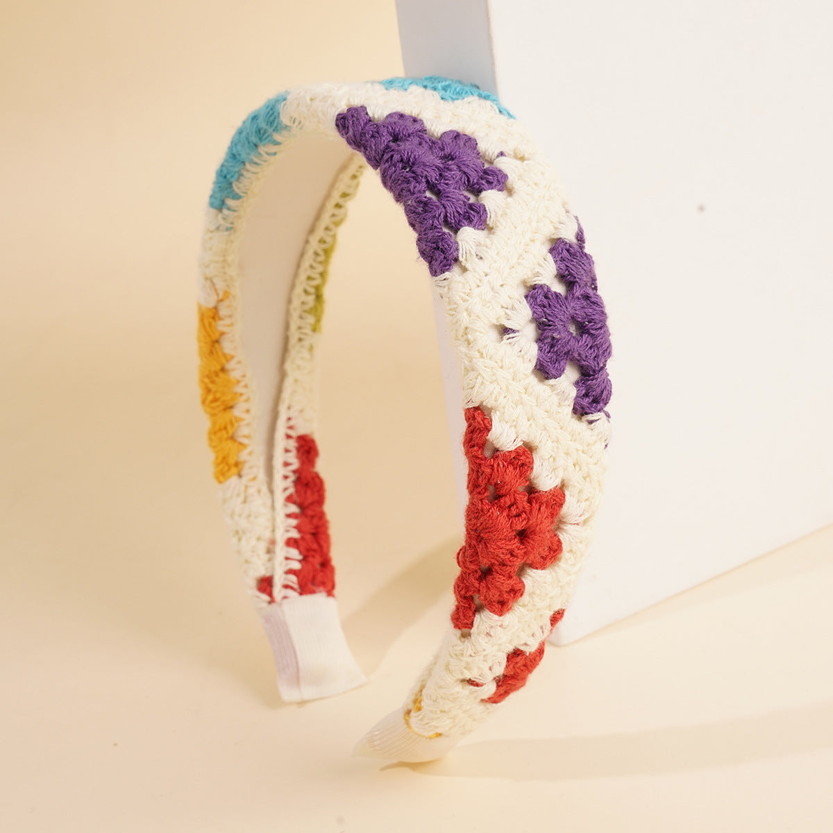 Crochet Flower Hair Band - DippedShop Wholesale - #7107