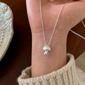 Chic Silver Mushroom Pendant Adjustable Necklace 6W6JNC441