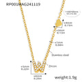 Gold Letter Pendant Choker - DippedShop Wholesale - #5843