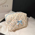 Quilted Floral Cosmetic Bag - DippedShop Wholesale - #3635