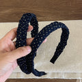 Floral Ruched Fabric Headband - DippedShop Wholesale - #9139