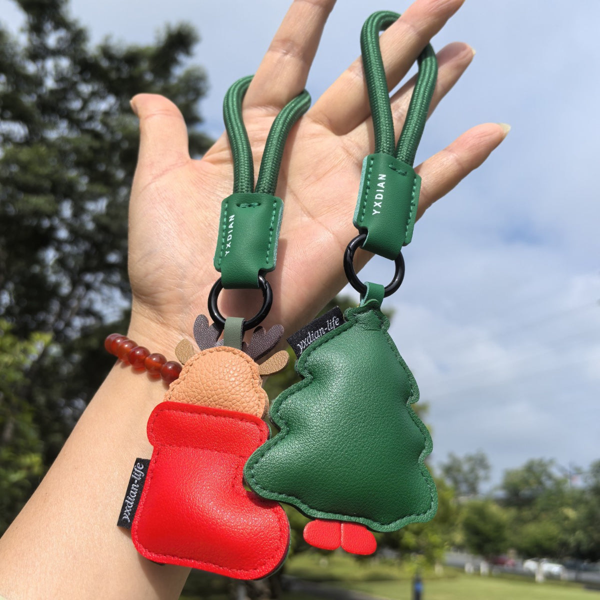 Creative PU Leather Christmas Stocking Ornament S6H7HBW562