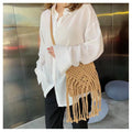 Boho Tassel Hand-Woven Hollow Crossbody Bag 8BW6BBG438L