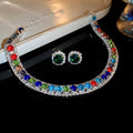 Elegant Geometry Rhinestone Choker Necklace 6W6JNC956