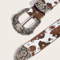 Trendy Animal Print Studded Metal Buckle Belt MK2LEEP6W6JBT49