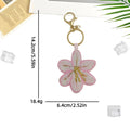 Sweet Handmade Beaded Floral Pendant Keychain 6W10BBC814