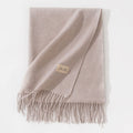 Versatile Solid Color Imitation Cashmere Scarf 6W6NSW278