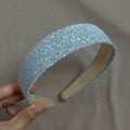 Minimalist Solid Color Glitter Satin Headband MK2SPM6W6HBD10