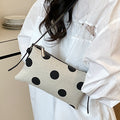 Vintage Polka Dots Canvas Shoulder Bag 6W10BBG1354