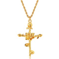 Elegant Gold Plated Lotus Pendant Choker Necklaces 6W6JNC638