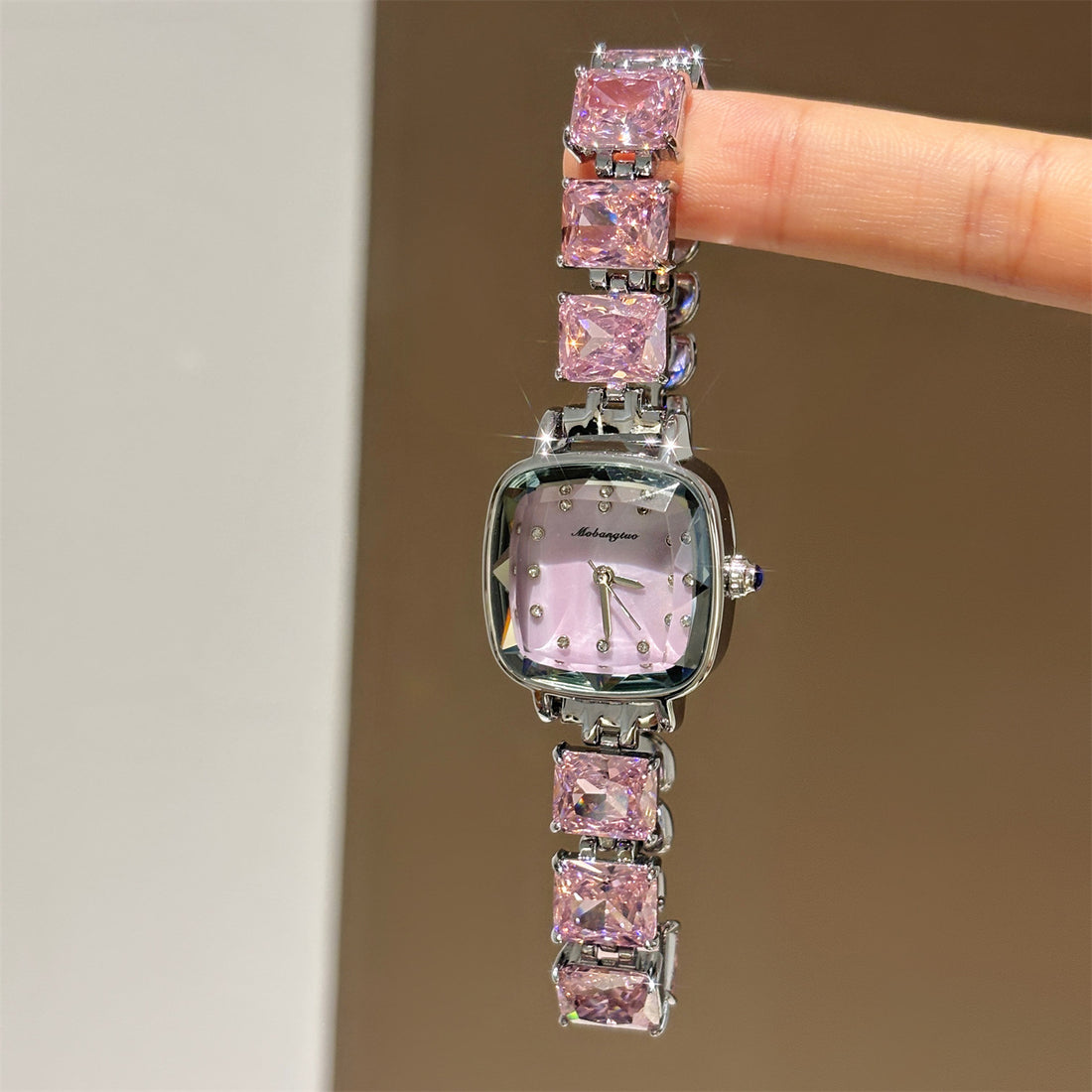 Square Crystal Quartz Watch - DippedShop Wholesale - #2707