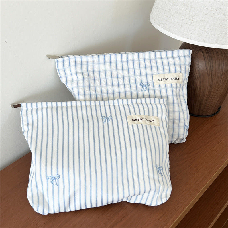 Striped Makeup Bag - DippedShop Wholesale - #7731