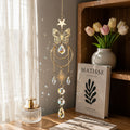 Elegant Butterfly Pendant Crystal Sun Catcher Wind Chime 6H7HLS205