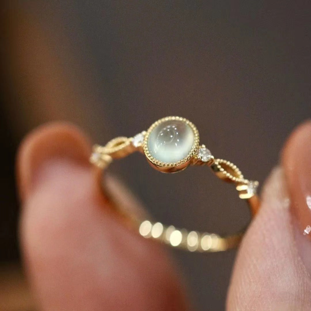 Elegant Gold Plated Chalcedony - DippedShop Wholesale - #4291