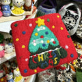 Handmade Wool Felt Santa Claus Coin Purse 6W10BWB194