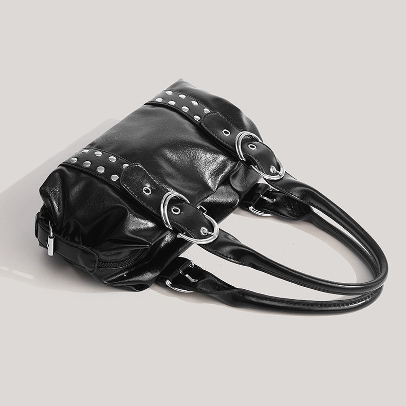 Punk Style Rivet Studded Commute Shoulder Bag 6W10BBG1971