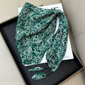 Chic Cashew Print Triangle Silk Scarf 6W6NSI242
