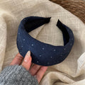 Polka Dot Wide Headband - DippedShop Wholesale - #1107